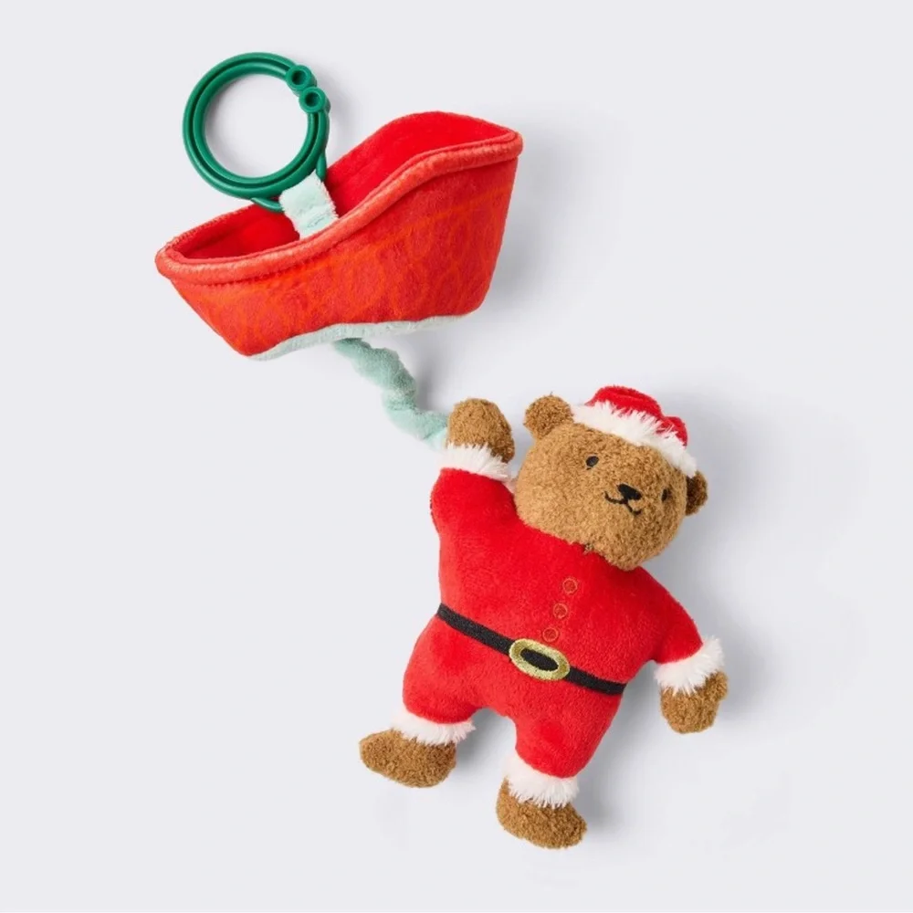 Holiday Santa Bear Pull Toy - Cloud Island™